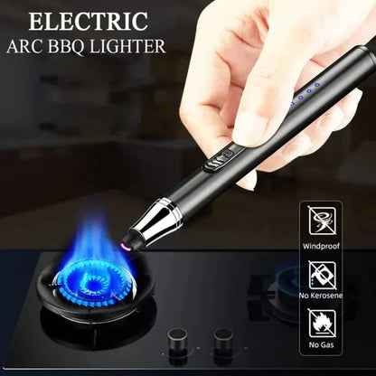 USB Rechargeable Flameless Arc Lighter Flexible and Windproof for Candles, Hiking, Camping, Kitchen, Fireplaces