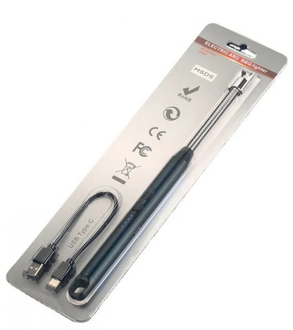 USB Rechargeable Flameless Arc Lighter Flexible and Windproof for Candles, Hiking, Camping, Kitchen, Fireplaces